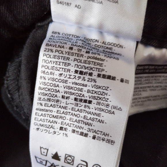 Levi's 721 High Rise Skinny Jeans Black Size 31 - Picture 5 of 11